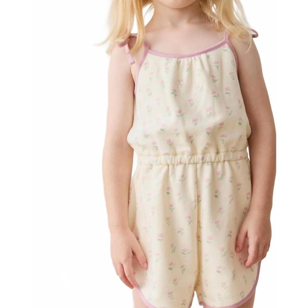 NEW JAMIE KAY organic cotton lilith playsuit in lila pink
